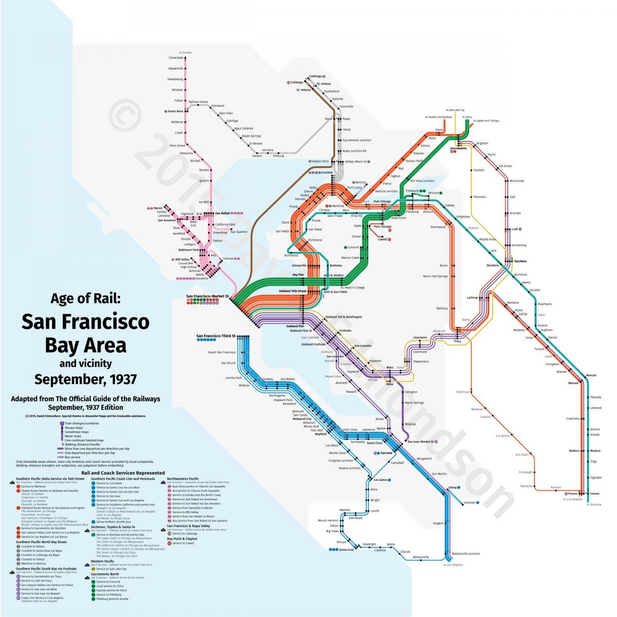 San Fran vlak mapu