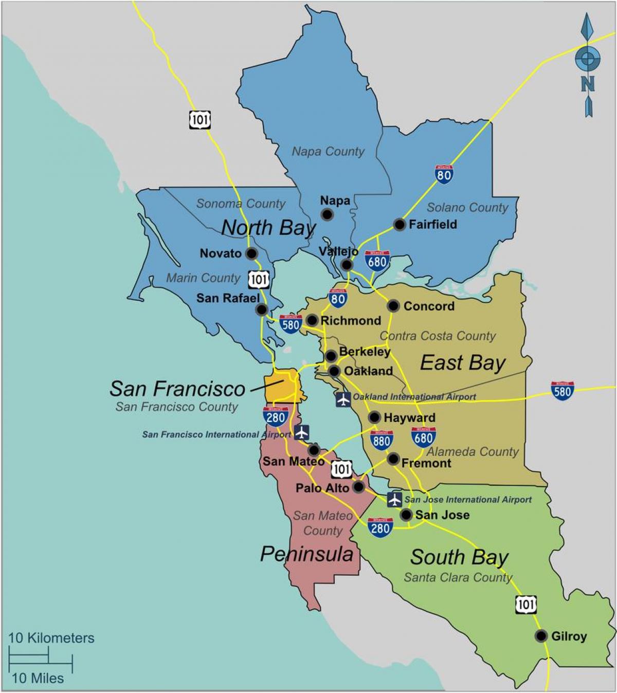 mapu south San Francisco bay area