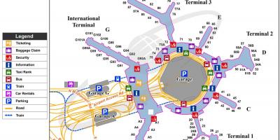 Mapa kSFO letiska