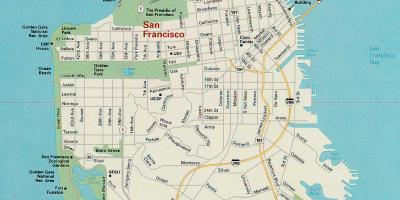 Mapu San Francisco hlavné atrakcie