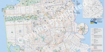 Mapu San Francisco bicykli