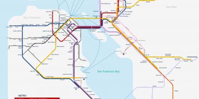 San Francisco metro mapu