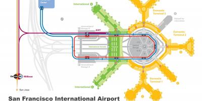 San Francisco airport prenájom auta mapu