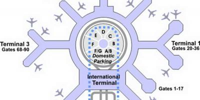 Mapa SFO terminálu g