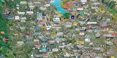 Silicon valley high-tech mapu