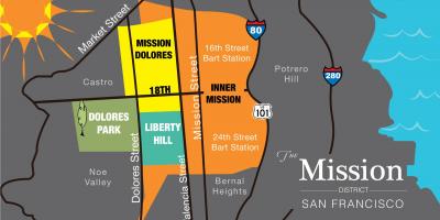 Mapa úlohou okrese San Francisco