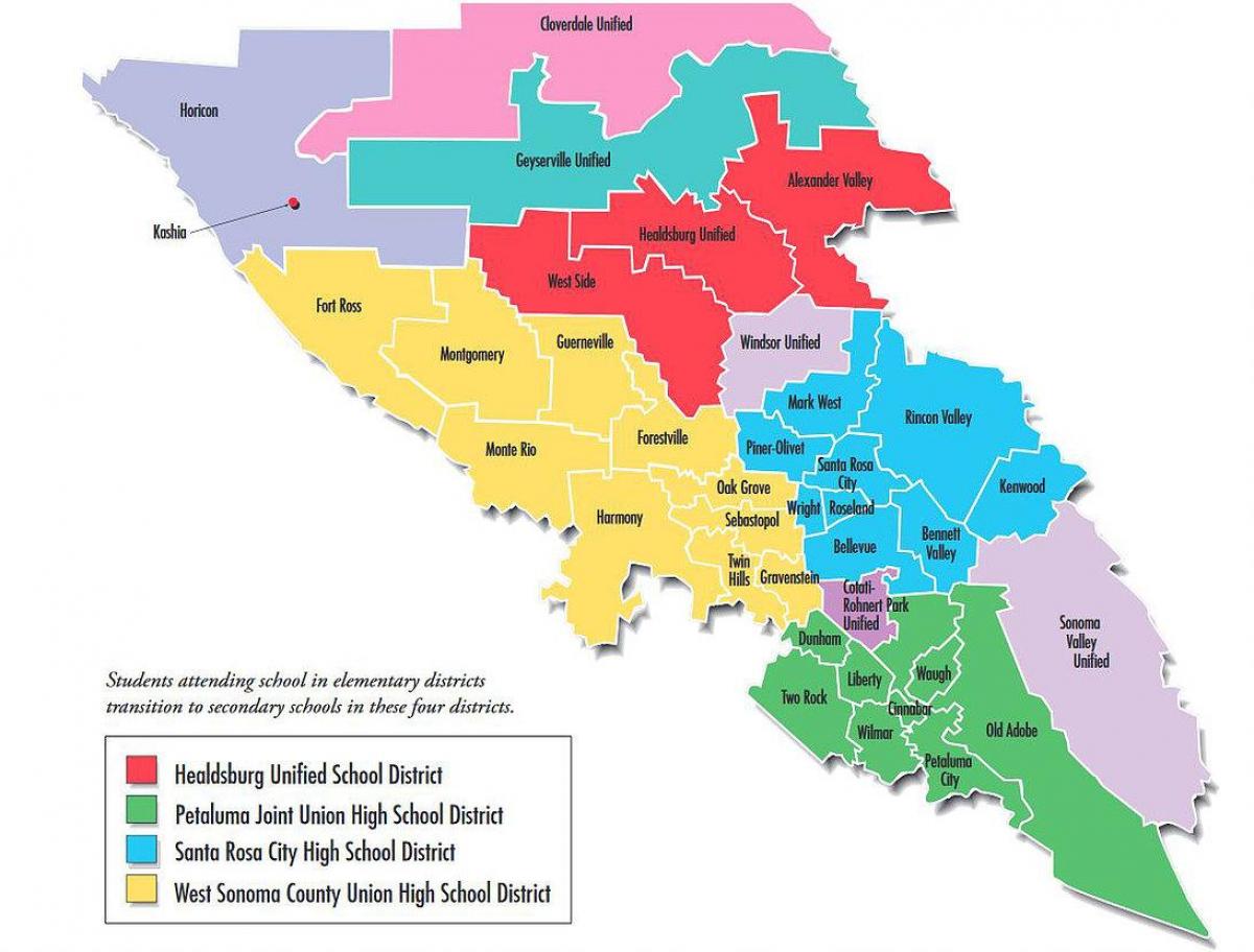 San Francisco school district mapu