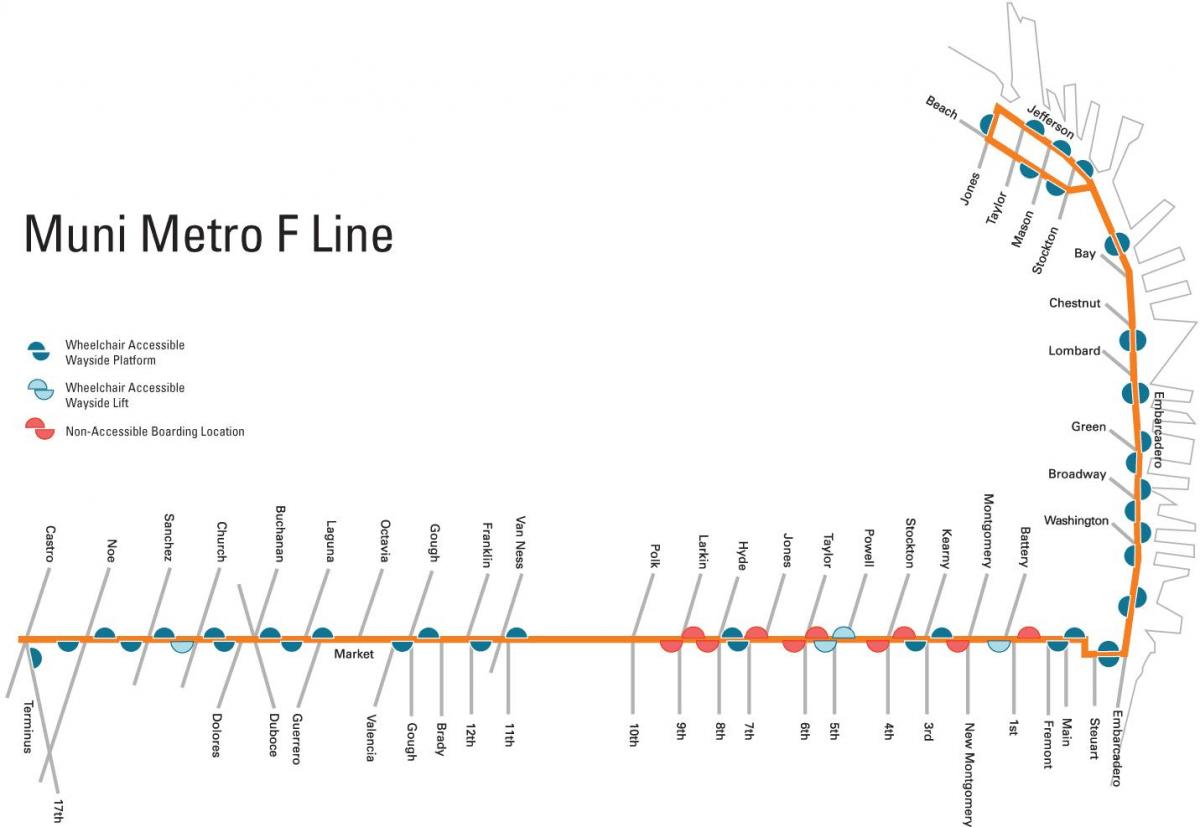 f line mapu San Francisco