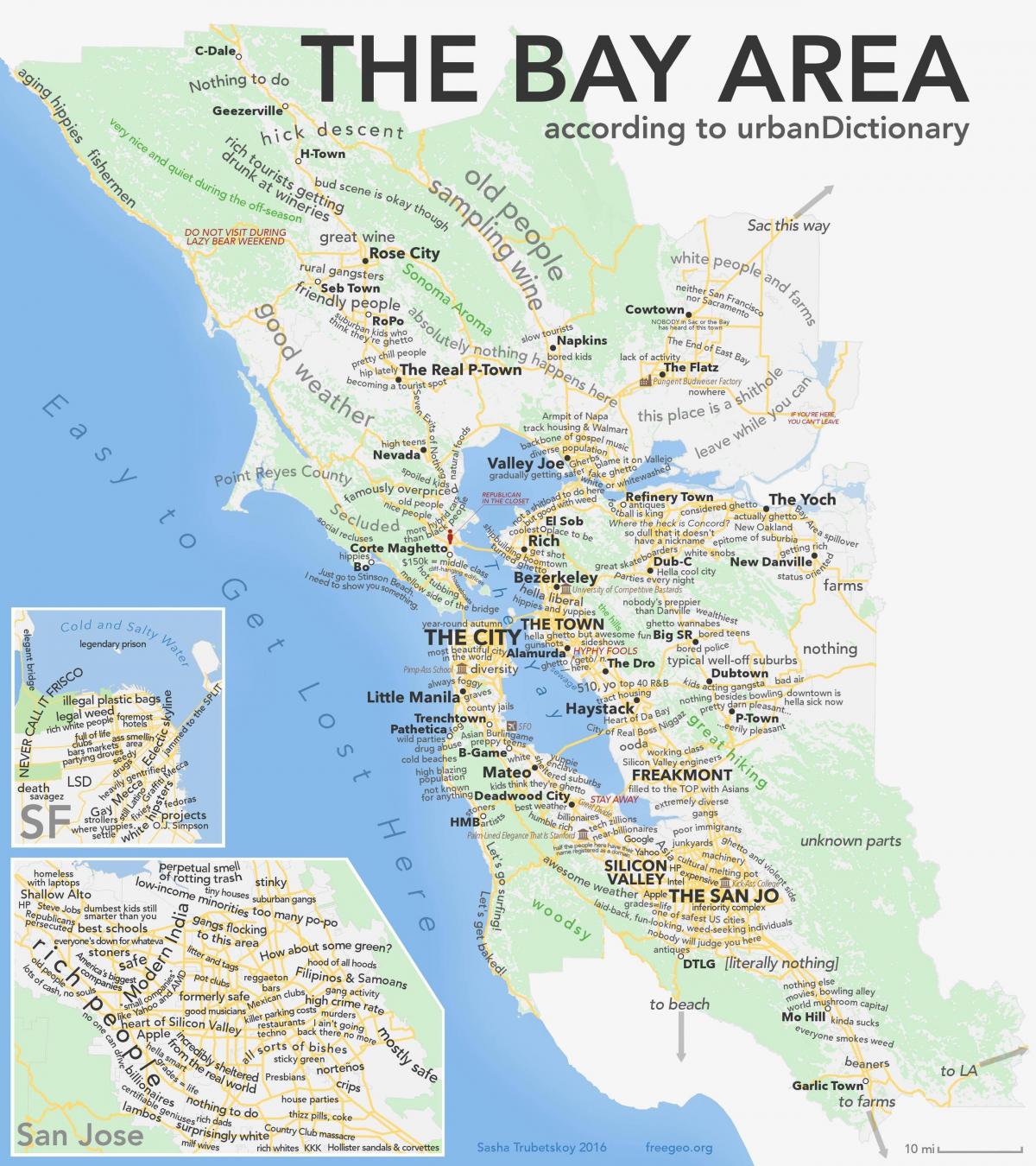 San Francisco mapa oblasti