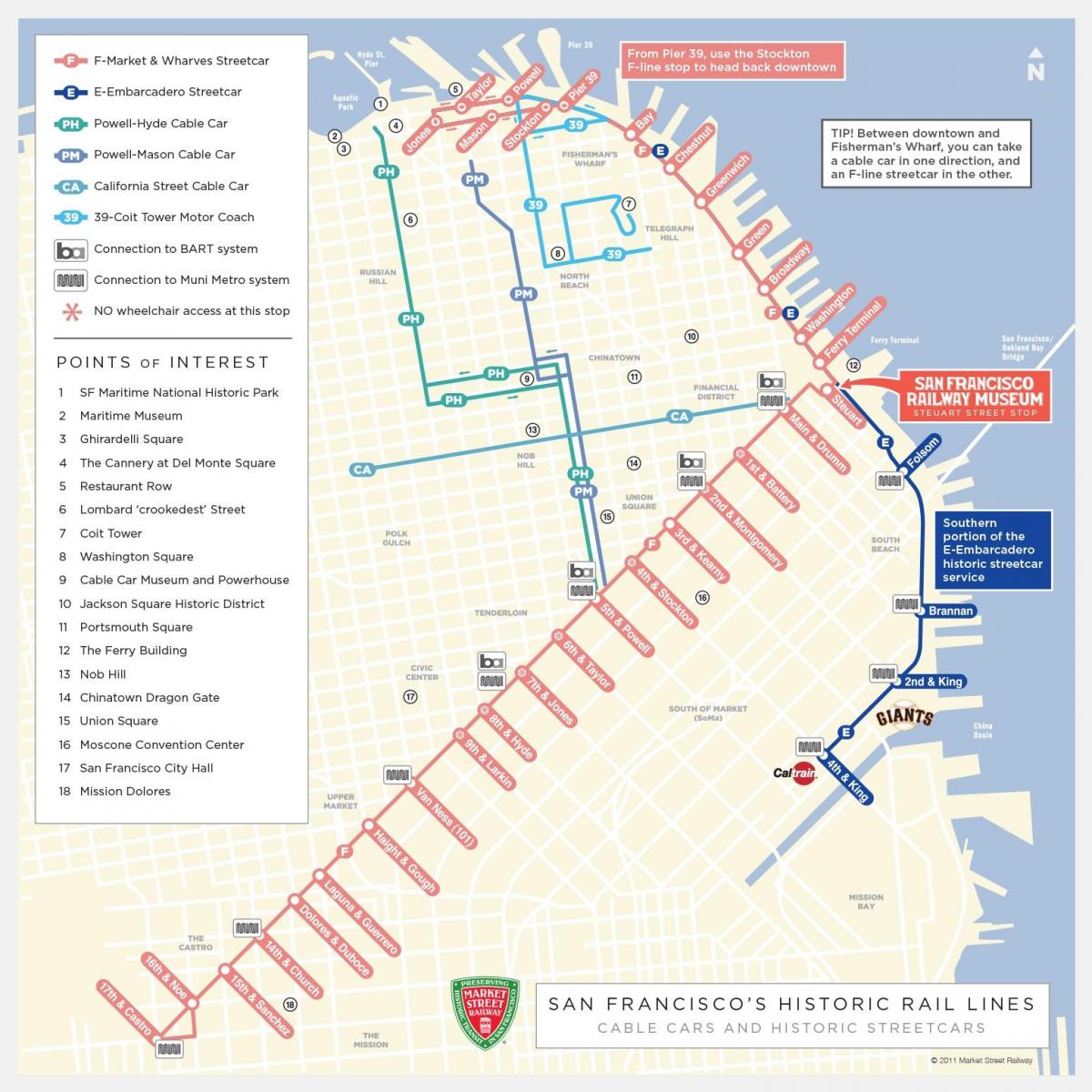 Mapu San Francisco informácie