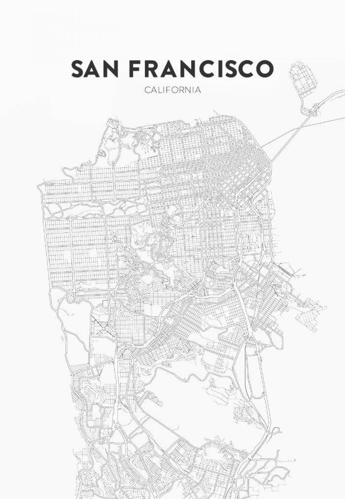 vytlačiť mapu San Francisco