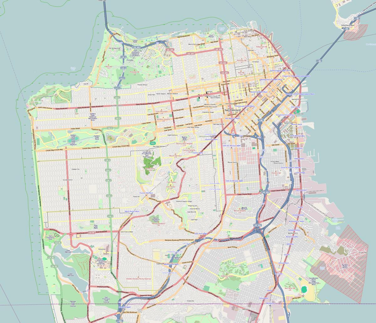 Mapu San Francisco osnovy