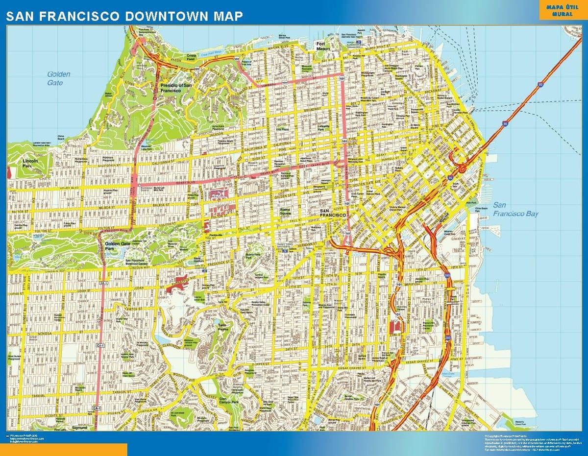 Mapu San Francisco stenu