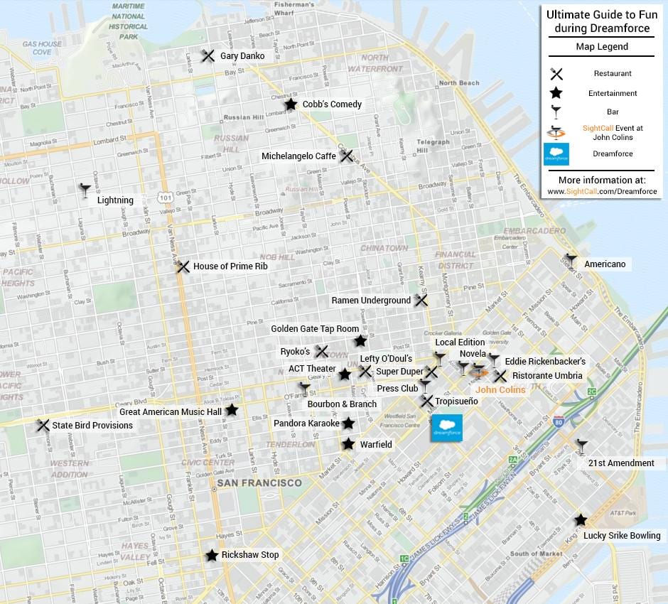 Mapu San Francisco reštaurácia