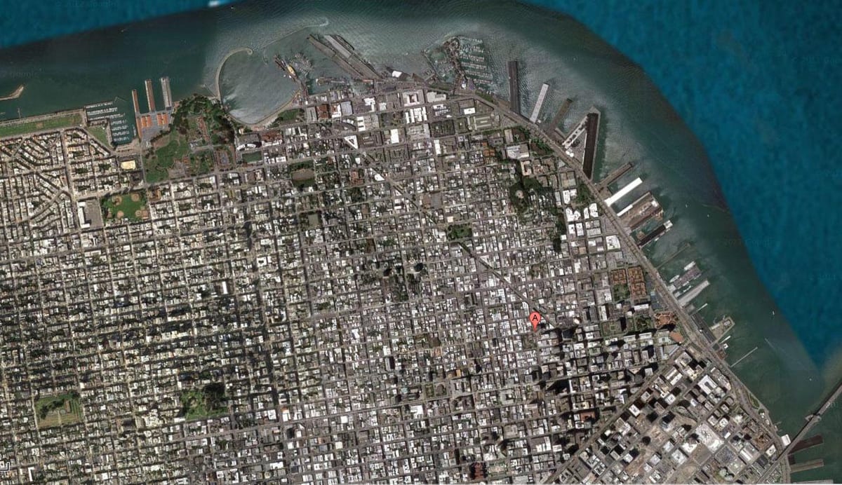 Mapu San Francisco satelit