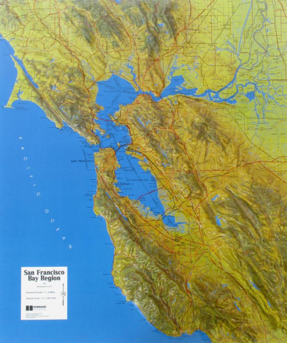 Mapu San Francisco úľavu