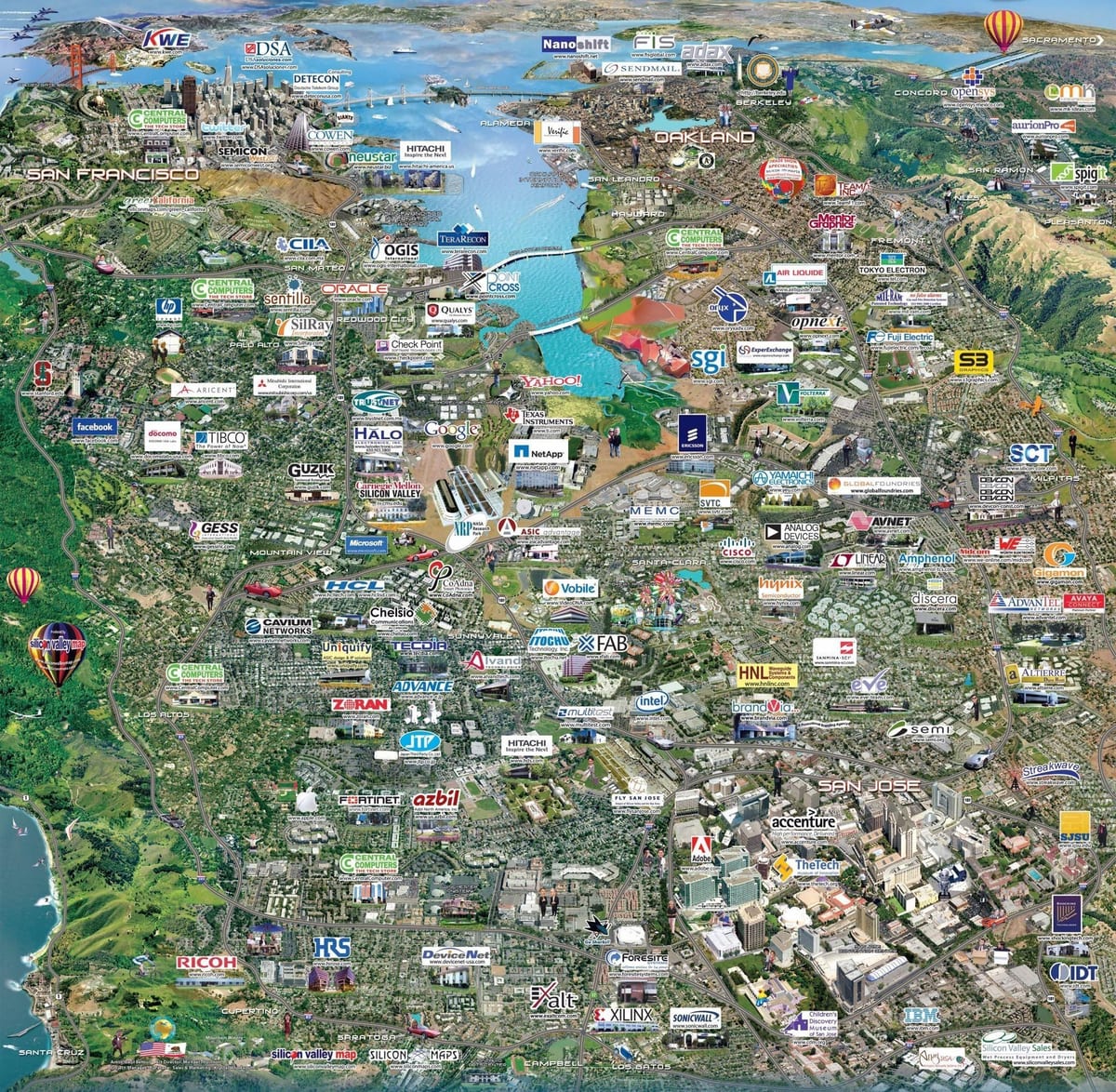 silicon valley high-tech mapu