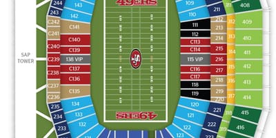Mapu San Francisco 49ers štadión