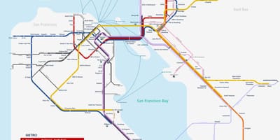 San Fran metro mapu