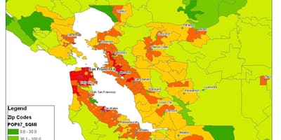 Mapu San Francisco obyvateľstva
