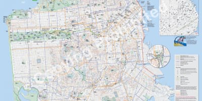 Mapu San Francisco bicykli