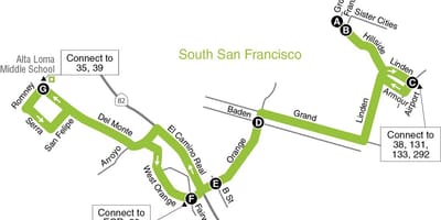 Mapu San Francisco základných škôl