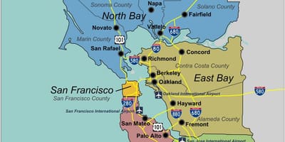 Mapu south San Francisco bay area